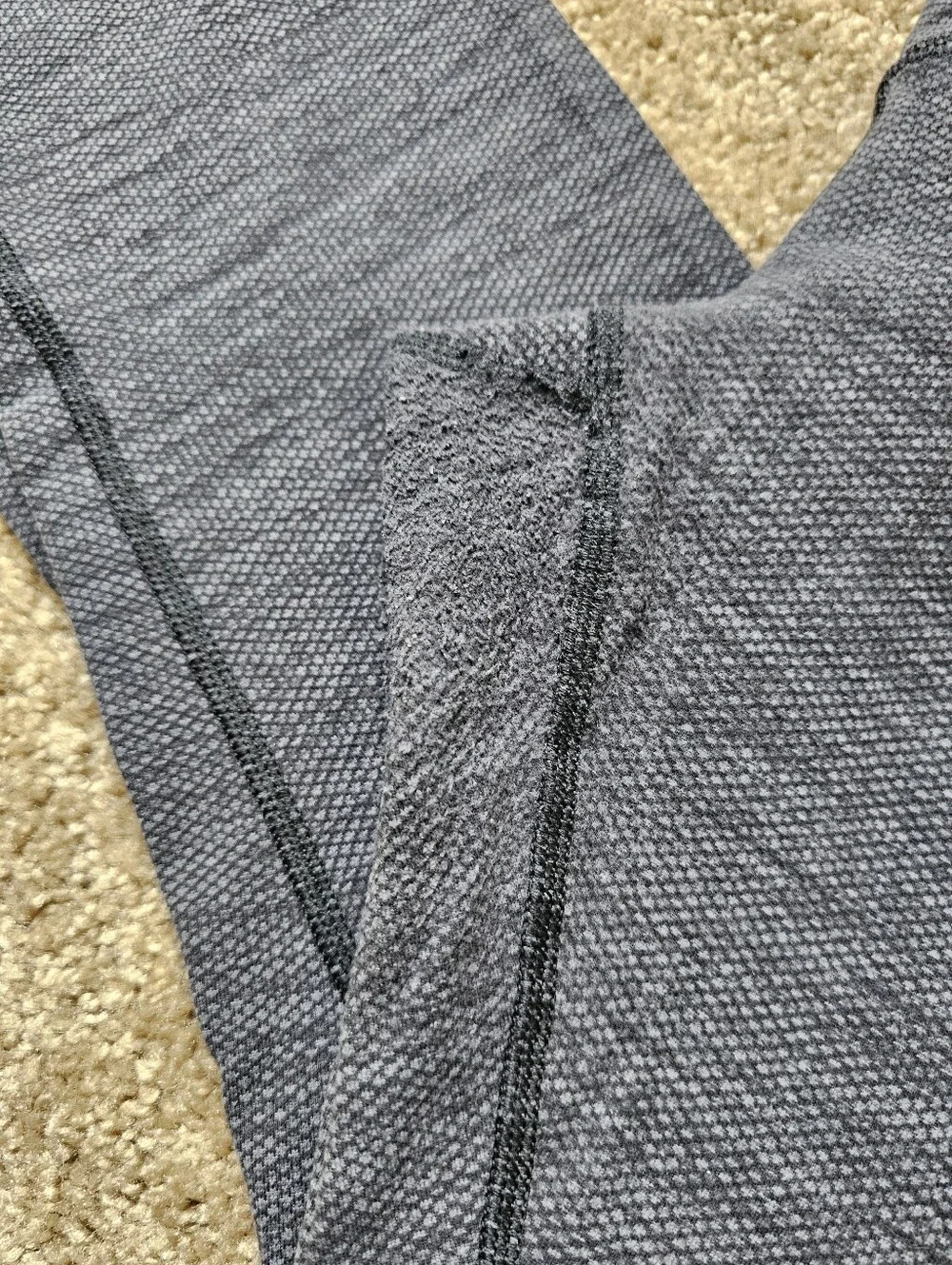 Lululemon High-Rise Heathered Capri Leggings - Dark Gray Size 8